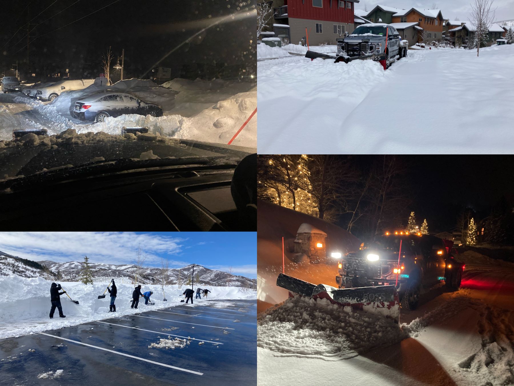 snow plowing